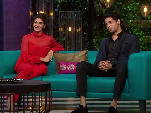 <i>Koffee With Karan 5</i>: Jacqueline Fernandez And Sidharth Malhotra Are Not Shy on The Couch