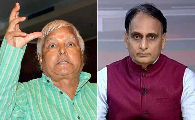 'वंशवादी गृहयुद्ध' को लेकर लालू प्रसाद यादव और राकेश सिन्हा के बीच छिड़ी जंग