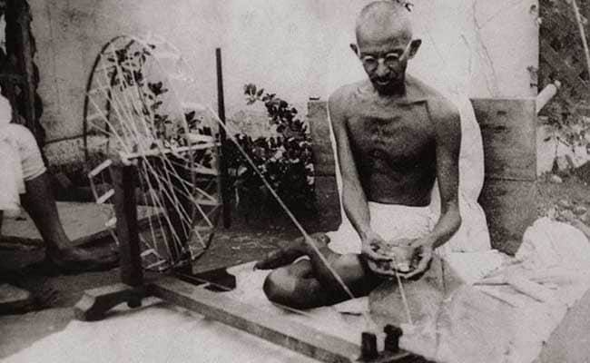 mahatma gandhi charkha khadi ians