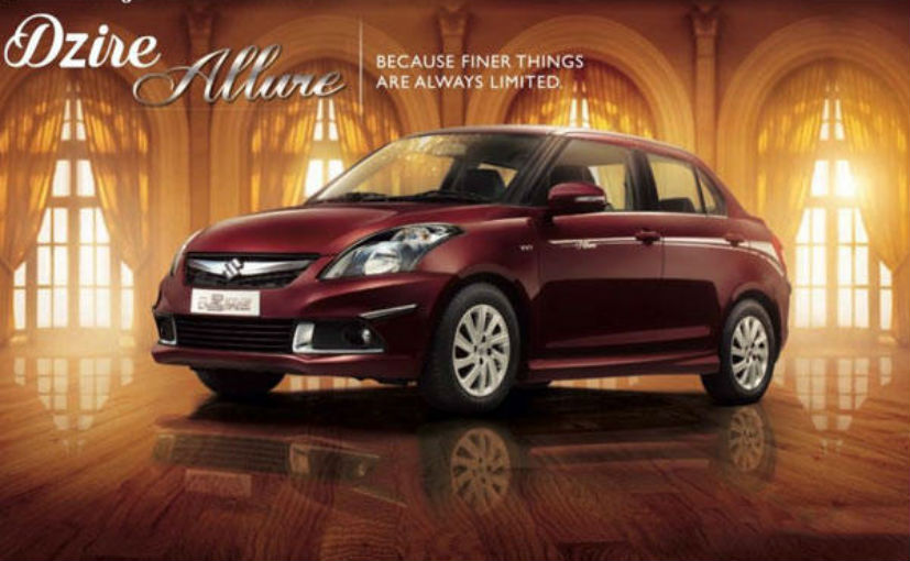 Maruti Suzuki Swift Dzire Allure Limited Edition Launched