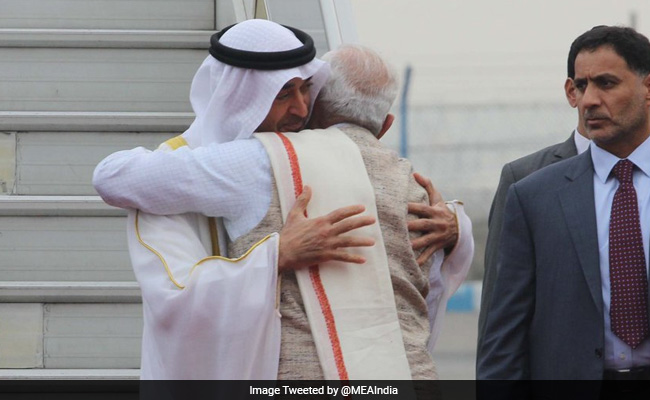 Republic Day: PM Narendra Modi Receives Chief Guest Crown Prince Of Abu Dhabi In Delhi