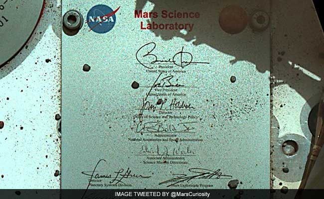 Barack Obama Thanks NASA For Taking His Sign To Mars