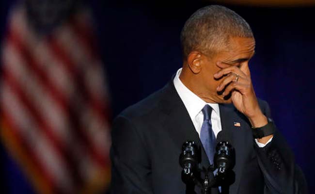 Barack Obama Wipes Tears, Smiles To Chants Of 'Four More Years'