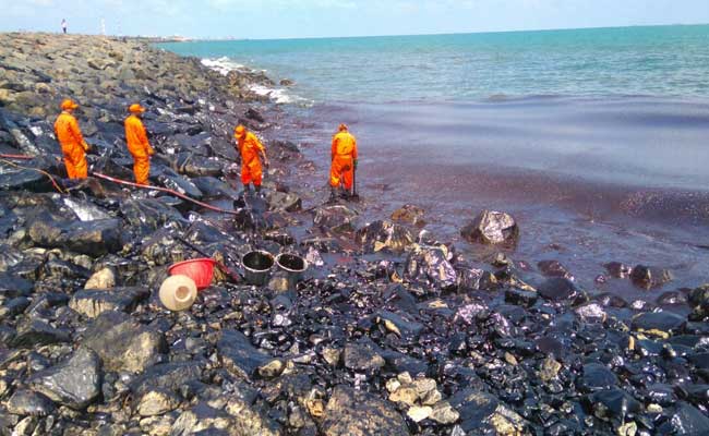 Tamil Nadu Oil Spill: 40 Tonnes Of Sludge Collected, Says Coast Guard