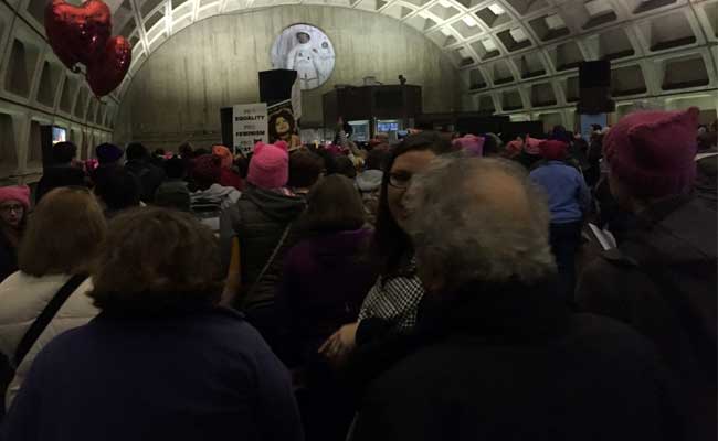 Women's March On Washington: Pink-Hatted Protesters Vow To Resist Donald Trump