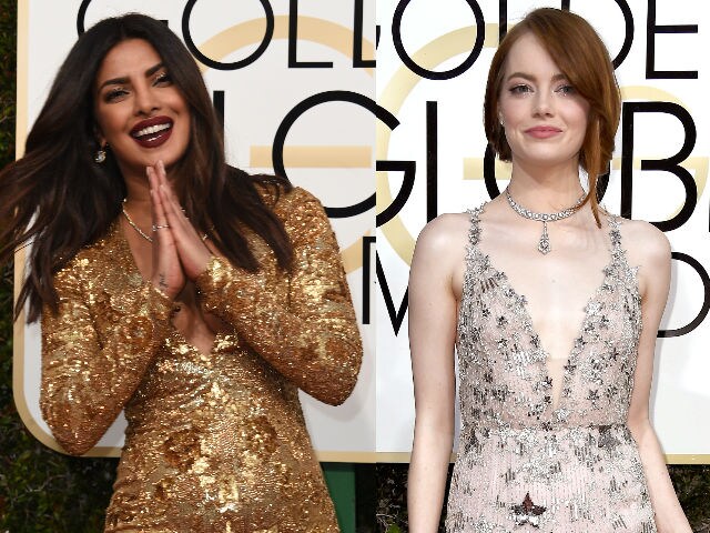 Emma Stone's Valentino Dress at Golden Globe Awards 2017