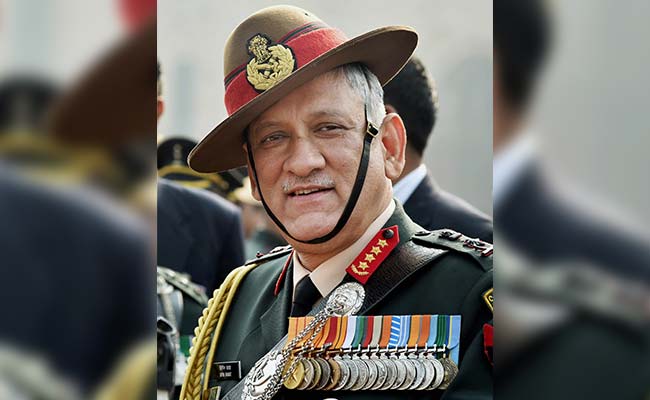 सेना प्रमुख जनरल बिपिन रावत आज जम्मू कश्मीर का दौरा करेंगे