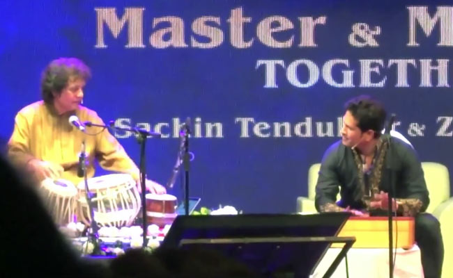 Sachin Tendulkar's <i>Jugalbandi</i> With Zakir Hussain Is All Kinds Of Wonderful