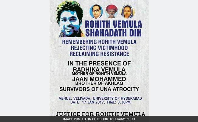 Rohith Vemula Anniversary: Students Plan Shahadat Din; UoH Clamps Restrictions, Outsiders Banned