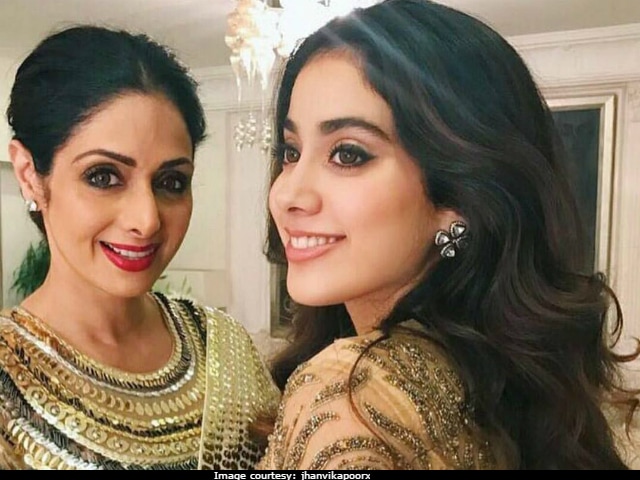 Style Check From Sridevi And Daughter Jhanvi Kapoor. See Pics