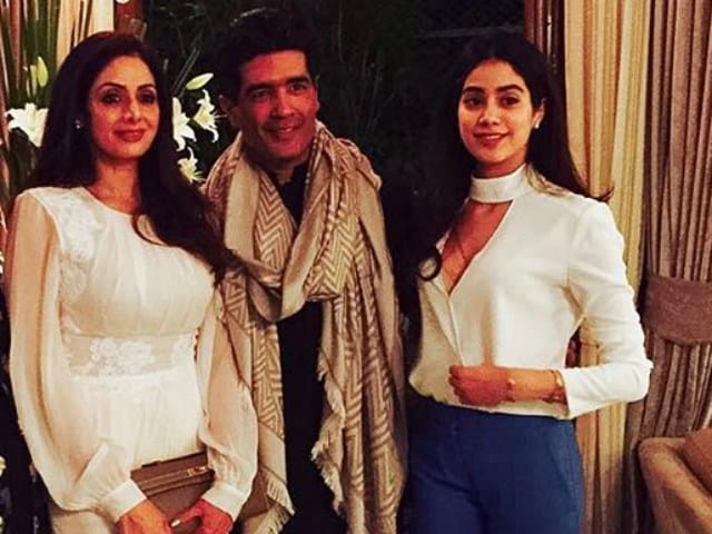 Sridevi And Daughter Jhanvi Were The Stars Of Manish Malhotra's Party. See Pics