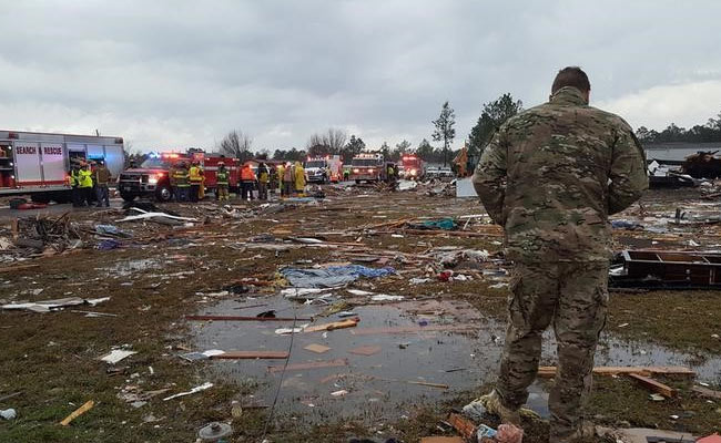 Storm System Roars Up US East Coast After Tornados Kill 18