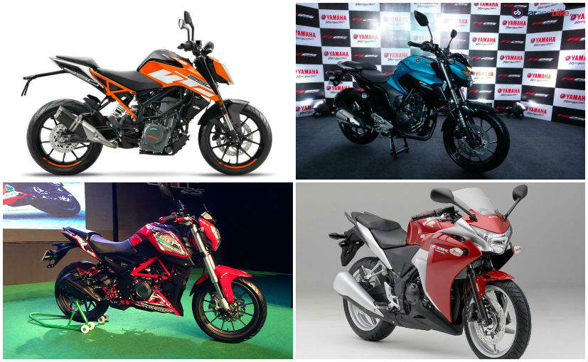 2017 KTM 250 Duke Vs Benelli TNT 25 Vs Honda CBR250R Vs Yamaha FZ25: Specification Comparison