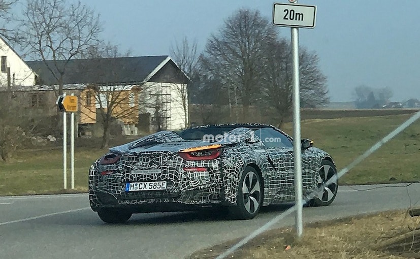 2018 bmw i8 spyder spy shot