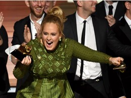 Grammys: Adele Snaps Trophy In Half To Share With Beyonce, Says 'Can't Accept This' Grammys: Adele Snaps Trophy In Half To Share With Beyonce, Says 'Can't Accept This'