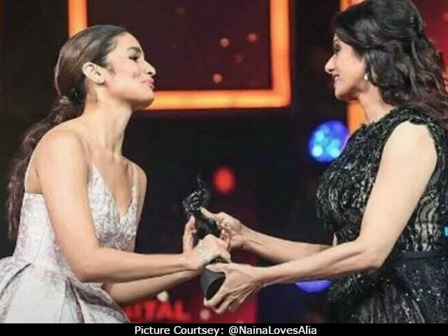 Alia Bhatt Received Award From Sridevi. 'Sheer Joy,' Tweeted Her Dad