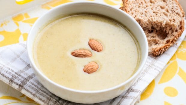 almond and mushroom soup