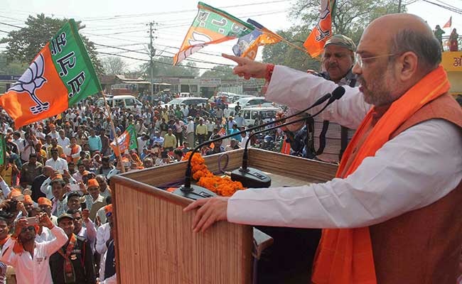 UP Elections 2017: As Amit Shah Campaigned In Allahabad, Akhilesh Yadav, Rahul Gandhi Were A Street Away