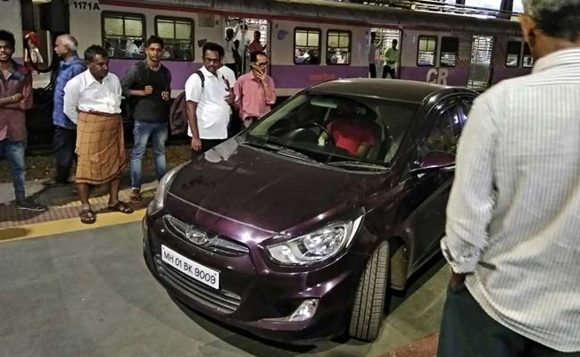 Panic As Cricketer Drives Car Onto Mumbai Platform In Rush Hour