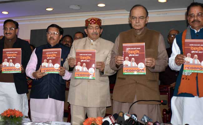 Uttarakhand Election 2017: Arun Jaitley Releases BJP Manifesto