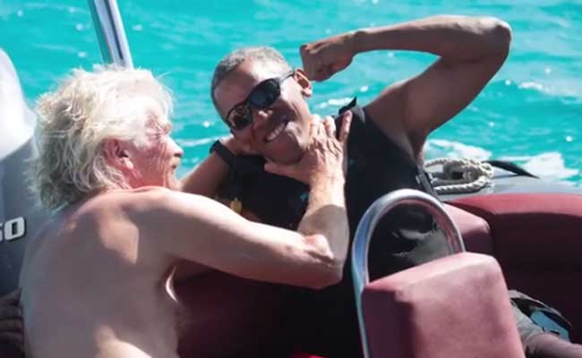 Richard Branson Challenged Barack Obama To Kitesurfing Contest. Who Won?