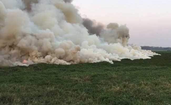 Smoke Billows From Bellandur Lake After Fire Doused