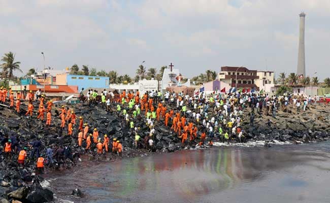 Chennai Oil Spill: Crew Of Both Ships Being Interrogated, Can't Leave City