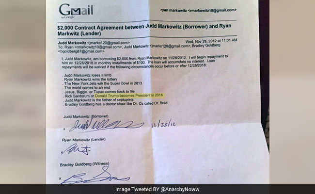 This 2012 Mail Exchange Is Going Viral Because Of Donald Trump Clause