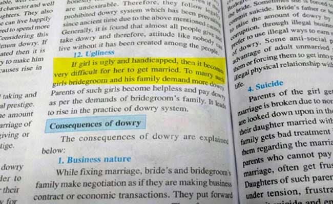 Higher Dowry Asked For 'Ugly' Brides: Maharashtra Textbook Shocker