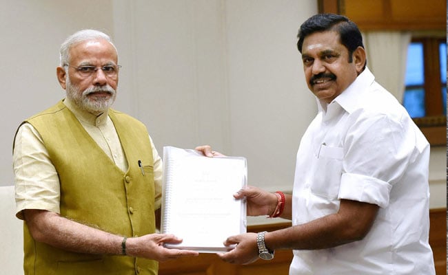 Palaniswami Praises PM Modi On Completing 3 Years In Office