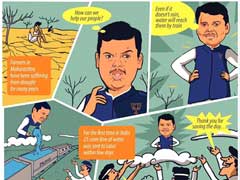 बीएमसी चुनाव : 'जब बादल पर सवार होकर मुख्यमंत्री देवेंद्र फडणवीस ने पानी बरसाया'