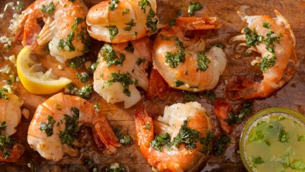 garlic prawns