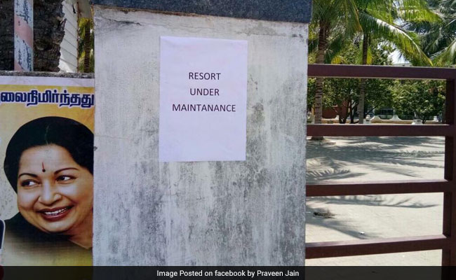 Resort Where Team Sasikala Camped For Days Shuts Down For 'Maintenance'