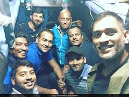 MS Dhoni Joins Jharkhand Teammates For His First Train Ride In 13 Years MS Dhoni Joins Jharkhand Teammates For His First Train Ride In 13 Years