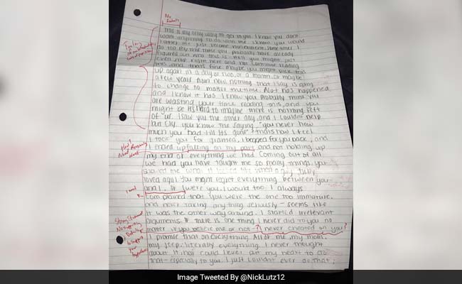 Viral: College Student Grades Ex-Girlfriend's Apology Letter And It's Brutal