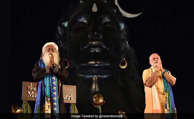 कोयंबटूर : पीएम मोदी ने शिव की 112 फुट ऊंची प्रतिमा का किया अनावरण