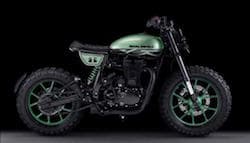 Custom Built Royal Enfield Classic 500 Green Fly Unveiled In Spain