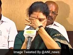 Sasikala Breaks Down, Says 'Will Think Of Party Wherever I Am'