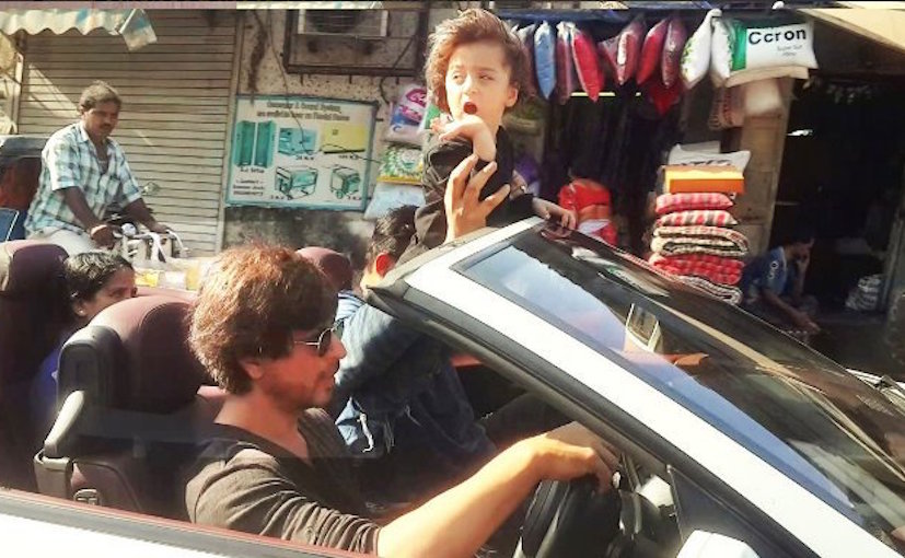 SRK's Convertible Ride With AbRam Is Adorable, But Potentially Dangerous Too