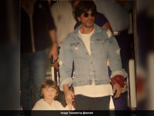 Shah Rukh Khan And AbRam Went For A Late Night Walk Down The Beach. See Pic