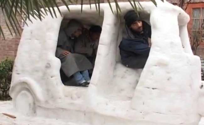 Auto-Rickshaw, Crocodile: How Kashmiri Kids Are Breathing Life Into Snow