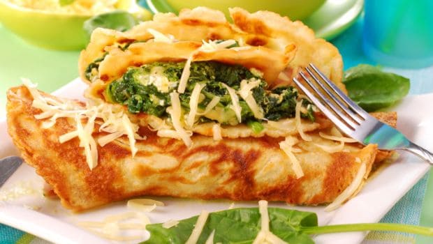 spinach pancake