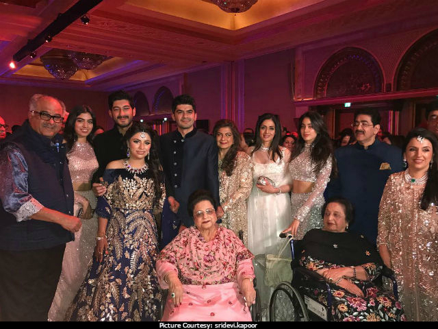 Sridevi, Daughters Jhanvi And Khushi, Sonam And The Kapoors At Big Fat Abu Dhabi Wedding