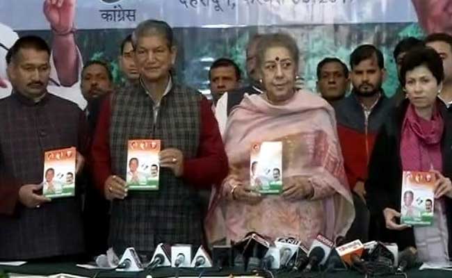 Uttarakhand Elections 2017: Congress Releases Manifesto, Promises To Reverse Migration