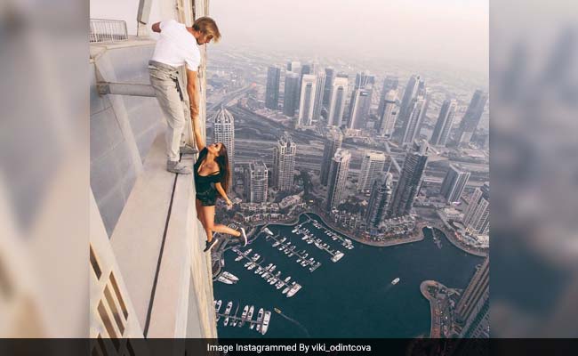 Russian Model Dangles From Dubai Skyscraper In Superb Yet Terrifying Pic
