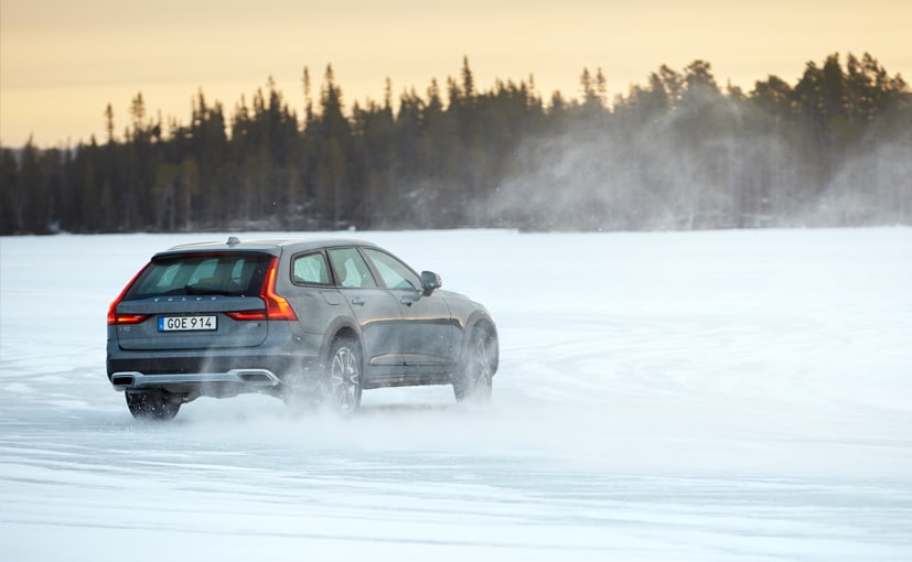 volvo v90 cross country on ice