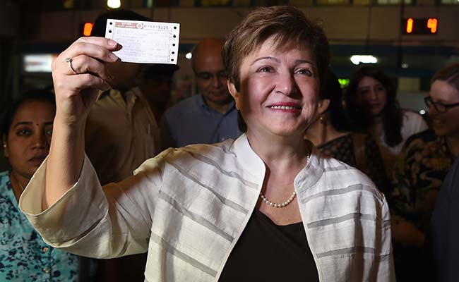 World Bank CEO Kristalina Georgieva Travels In A Mumbai Local Train