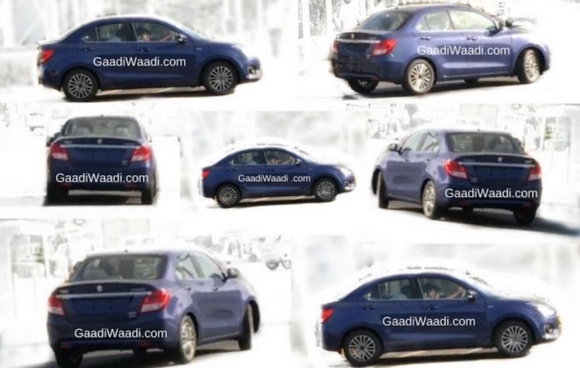 2017 maruti suzuki dzire spy shot