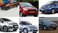 Tata Tigor vs Maruti Swift Dzire vs Honda Amaze vs Hyundai Xcent vs Ford Aspire vs VW Ameo: Spec Comparison