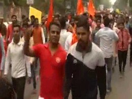 ABVP Holds 'Protest March' In Delhi University ABVP Holds 'Protest March' In Delhi University